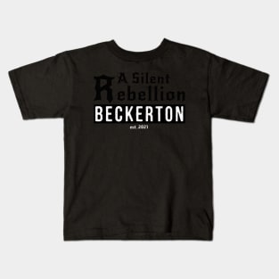 BAND SHIRT DAY - A Silent Rebellion w Beckerton logo front Kids T-Shirt